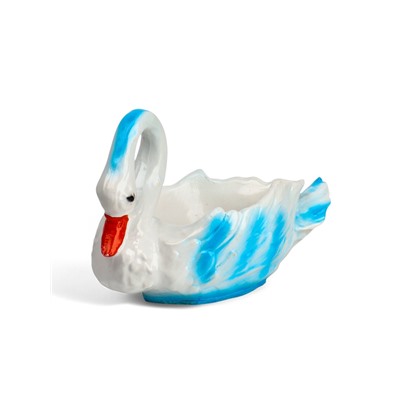 Декоративное кашпо для цветов «Лебедь», 750 мл, 32×16×23 см, гипс