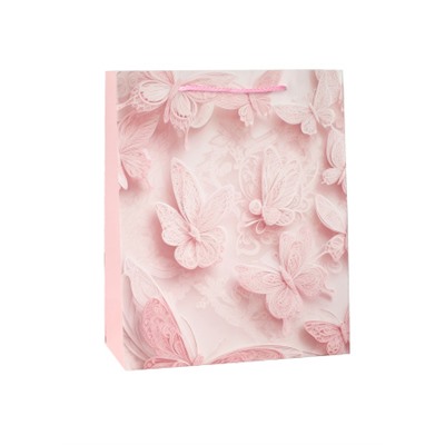 Пакет подарочный 31х42х12см Бабочка / 5503ХL /уп 12/300/210 г