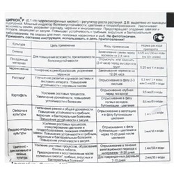 Удобрение Циркон, регулятор роста, 1 мл