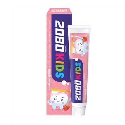 Паста Зубная детская Клубника AEKIUNG 2080 Dental Clinic KIDS Toothpaste Strawberry 80 гр