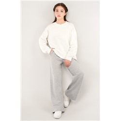 Брюки палаццо из футера для девочки Happyfox