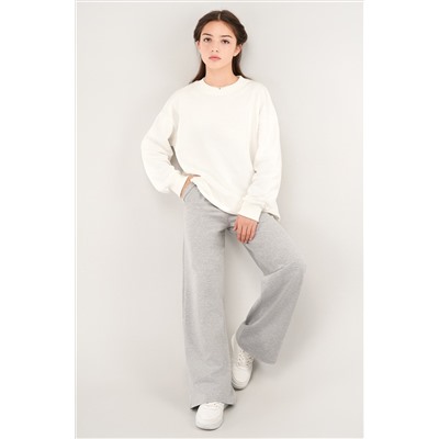 Брюки палаццо из футера для девочки Happyfox