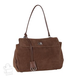 Сумка женская кожаная 1287THAA brown Polina&Eiterou