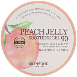 Skinfood, Peach Jelly, успокаивающий гель (персиковое желе) 90, 300 мл (10,14 жидк. унций)