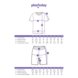 Комплект трикотажный для мальчиков: фуфайка (футболка), шорты