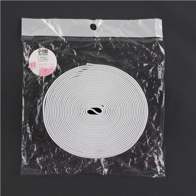 Резинка тканая, мягкая, 40 мм, 4.5±1 м, чёрная, белая