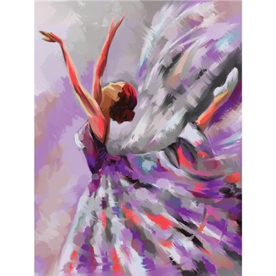 Алмазная мозаика на подрамнике 30×40 с полным заполнением «Балерина»