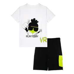 Комплект трикотажный для мальчиков: фуфайка (футболка), шорты