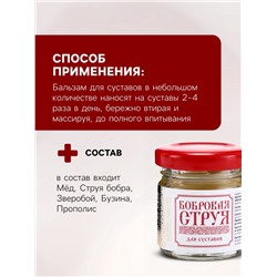 Бальзам Бобровая струя для суставов,«Святая рука», 50 мл