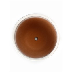 Горшок для цветов «Птички», керамический, с поддоном, 1 л, белый