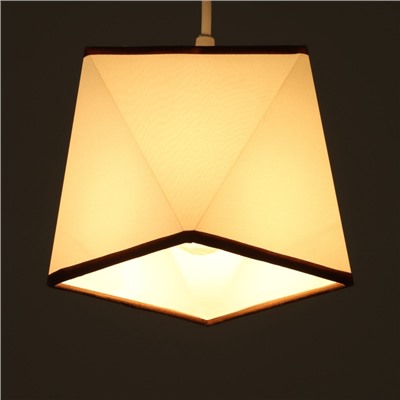 Светильник подвесной BayerLux 2447/1 E27 40 Вт, белый, 12×12×12-112 см