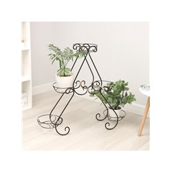 Подставка для цветов «Букет», d=17 см, цвет чёрный