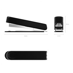 Степлер 10 на 12 листов 4665 черный ErichKrause