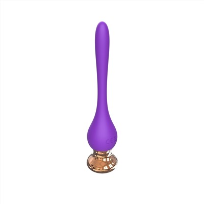 Фиолетовый вибромассажер Nipple Vibrator - 14,5 см.
