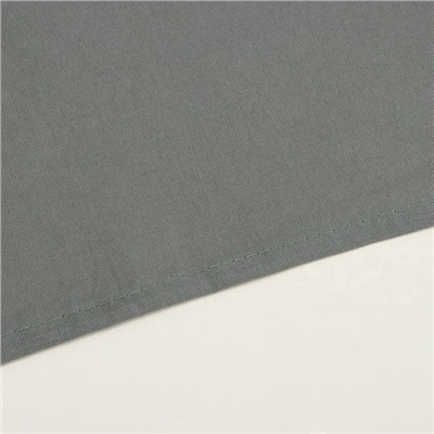 Простыня на резинке евро SL Home Cotton, 200×200+30 см, тёмно-зелёная, жатый хлопок