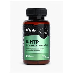 5 HTP триптофан витамины для настроения и сна, контроль веса, 60 капсул