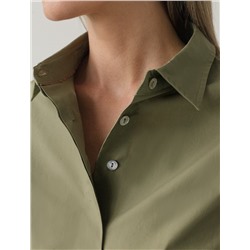 Блузка из легкого хлопкового поплина