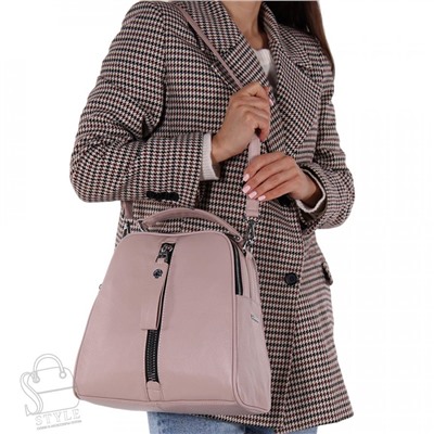 Рюкзак женский кожаный 99451 pink Velina Fabbiano-Safenta/30