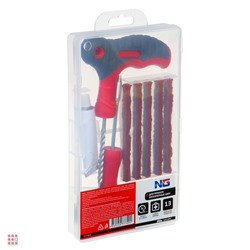 Набор для ремонта бескамерных шин в прозрачном кейсе