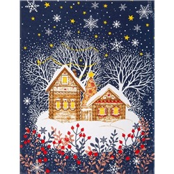 Набор 3 полотенца "Колядки", рогожка