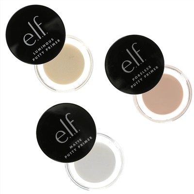 E.L.F., Putty Primer Trio, 3 Primers, 0.14 oz (4 g) Each