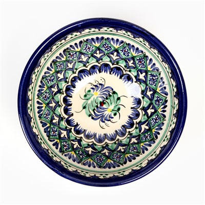 Бульонница узбекская Риштанская Керамика «Орнамент», 650 мл, d=15.5 см, МИКС