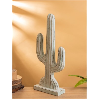 Сувенир «Кактус», 24×9×54 см, дерево, голубой