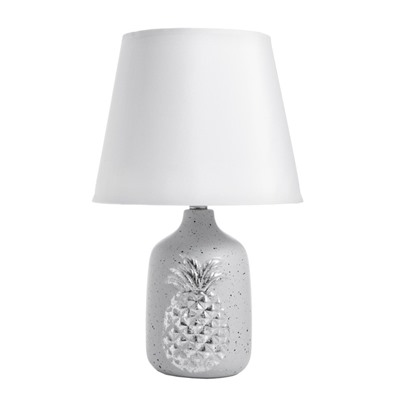 Настольная лампа RISALUX «Ананас», Е14, 40 Вт, серый/серебро, 20×20×32 см