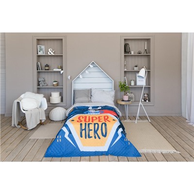 Покрывало 1.5-спальное «Этель» Super hero, 145×210 см, микрофибра