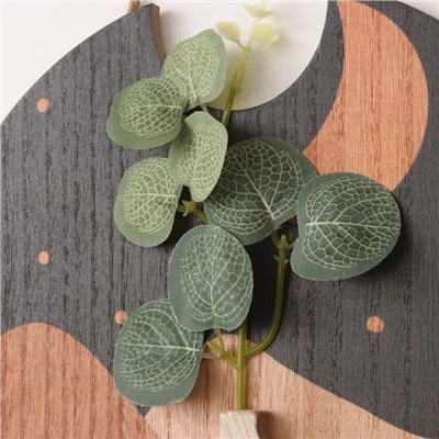 Настенные крючки декоративные «Абстракция. Горы. Цветок», дерево, 1.5×23.4×22.5 см