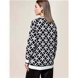 Кардиган жаккардовой вязки с кашемиром