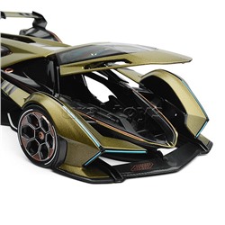 Машинка die-cast Lamborghini V12 Vision Gran Turismo, 1:18, зелёная,
