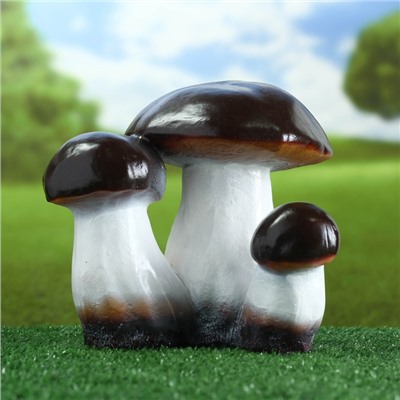 Садовая фигура из гипса «Гриб-боровик тройной», 25×23×23 см