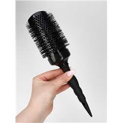 Брашинг керамический Premium, продуваемый, прорезиненная ручка, d=53/70 мм, 28.7(±1) см, чёрный