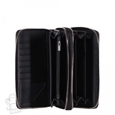 Клатч мужской кожаный 5388H black Heanbag