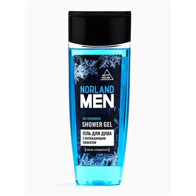 Подарочный набор мужской Norland Men Ice Freshness, гель для душа 250 мл, шампунь 250 мл