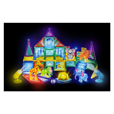 Конструктор магнитный "Животные африки" (64 дет.)