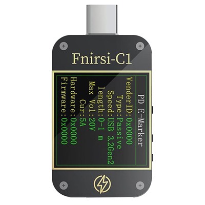 Измерительный прибор - FNIRSI C1 Тестер для проверки адаптеров (black) ()