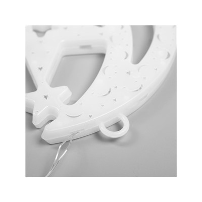 Светодиодная фигура «Месяц» 20×30 см, пластик, 220 В, свечение мульти (RG/RB)