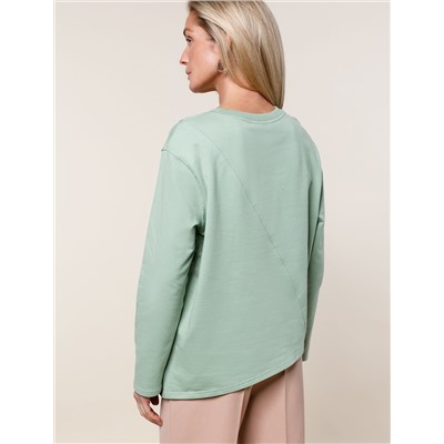 Джемпер из тонкого премиального футера с эластаном