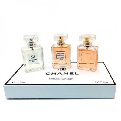 Подарочный парфюмерный набор Chanel Women 3 в 1