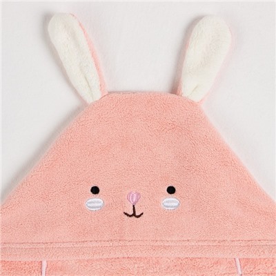 Полотенце с капюшоном «Крошка Я», 67×120 см, розовое