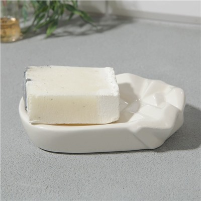 Мыльница «Белая», 12×8.5 см