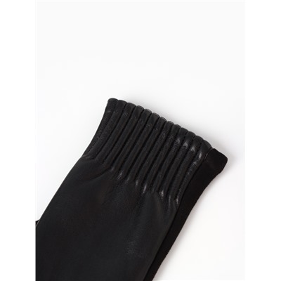 Перчатки женские зимние, безразмерные, с утеплителем, чёрные