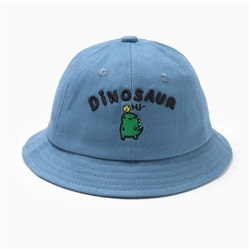 Панама для мальчика MINAKU Dinosaur, размер 48, синяя