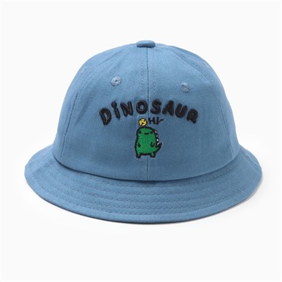 Панама для мальчика MINAKU Dinosaur, размер 48, синяя