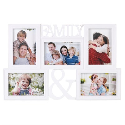 Фоторамка коллаж Семья 46,5х30,5 см / 087 /уп 36/ 5 фото