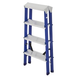 Стремянка ТУНДРА, комбинированная, двухсторонняя, 4 ступени, 870 мм