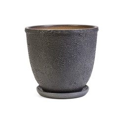 Горшок для цветов «Шагрень», 7.5 л, d=27 см, h=27 см, керамический, с поддоном