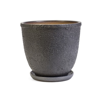 Горшок для цветов «Шагрень», 7.5 л, d=27 см, h=27 см, керамический, с поддоном